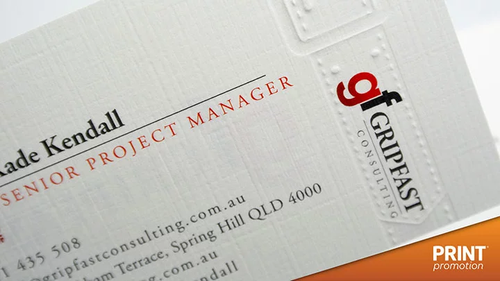 project management business card design