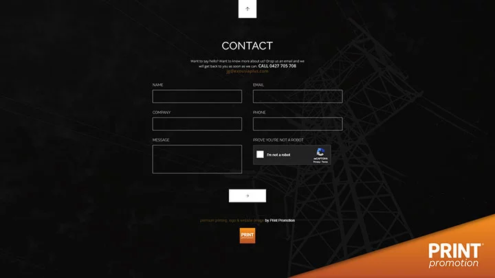 electrician website design