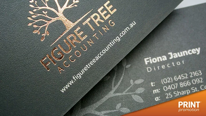 Textured Foil business cards